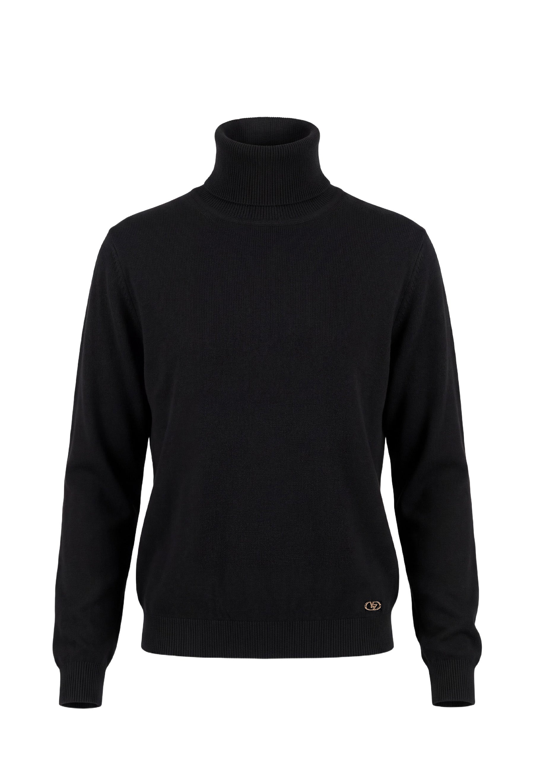 Maglia a collo alto Nero Yes-zee