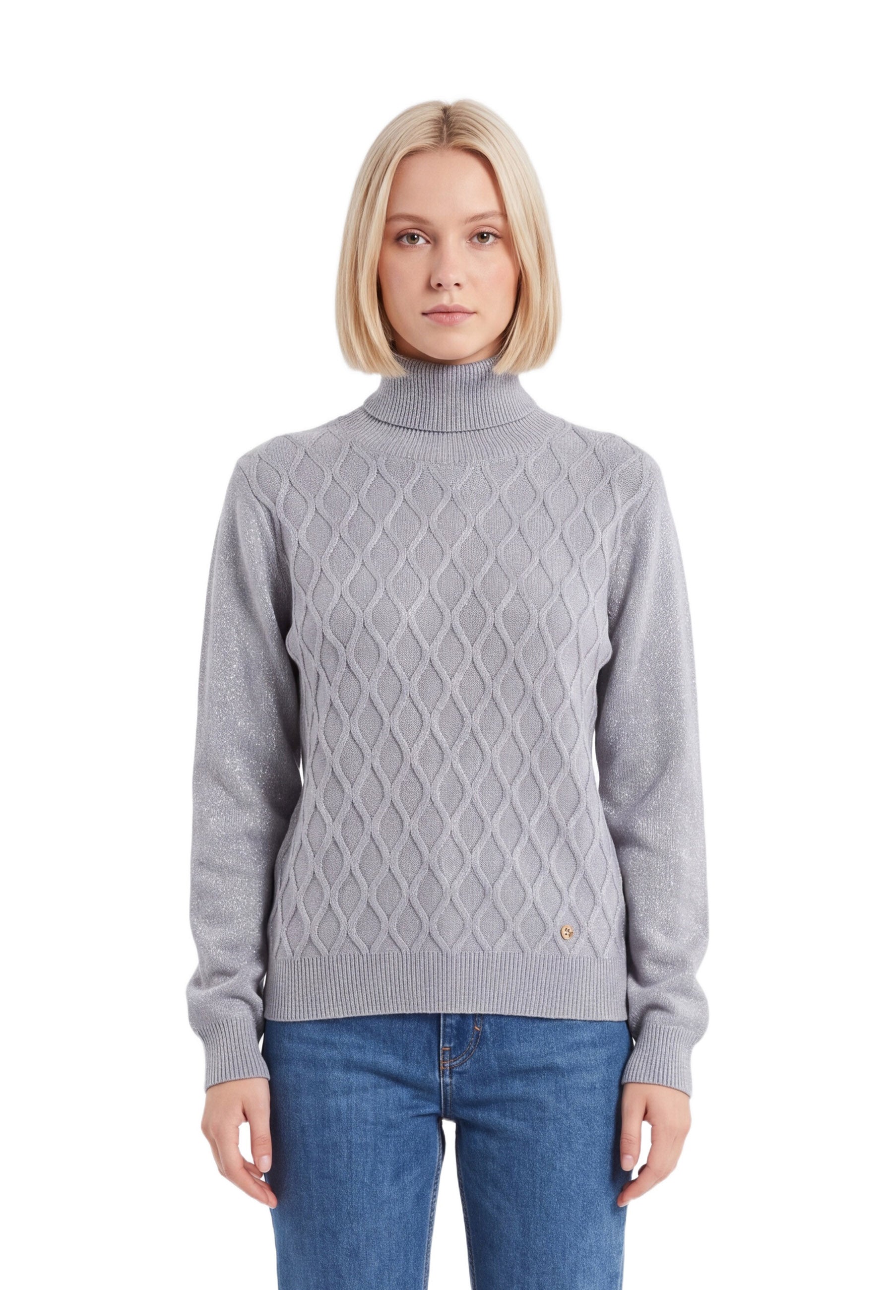 Maglia a collo alto Grigio Yes-zee