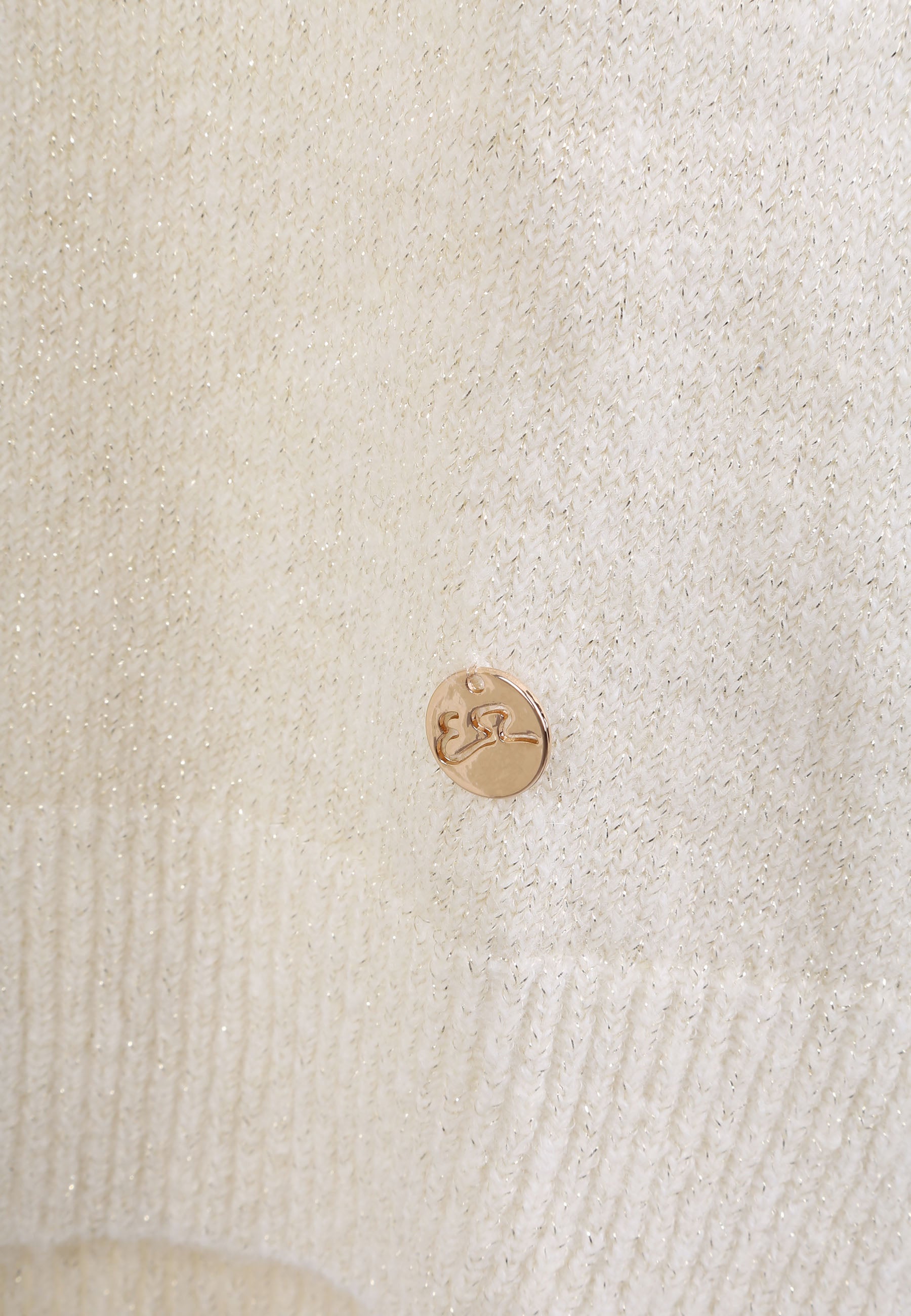 Maglia a collo alto Avorio Yes-zee