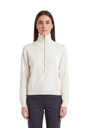 Maglia a collo alto Bianco Yes-zee
