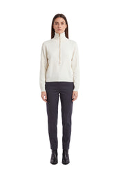 Maglia a collo alto Bianco Yes-zee