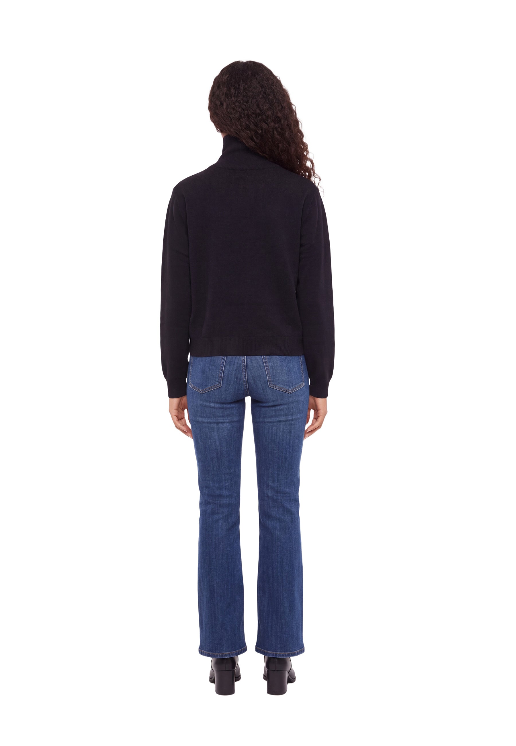 Maglia a collo alto Nero Yes-zee