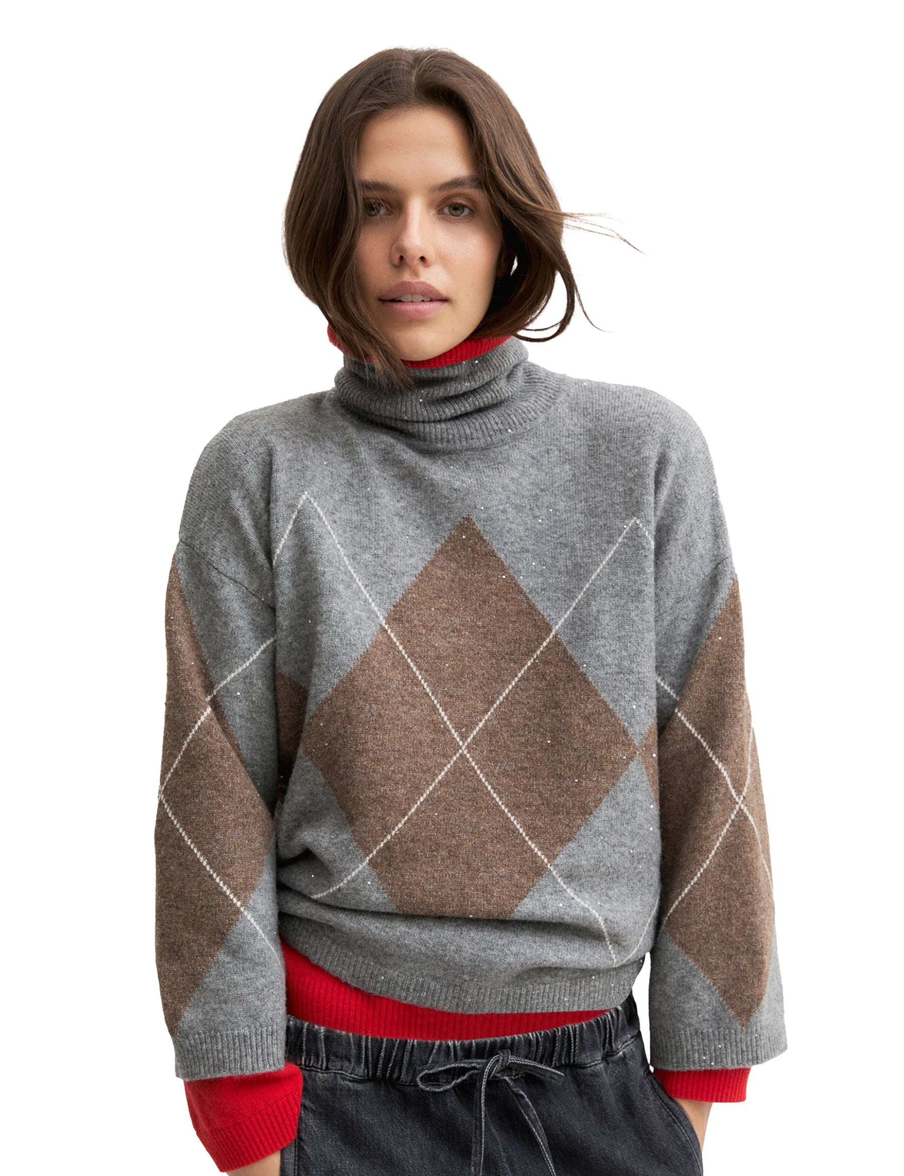 Maglia a collo alto Grigio Emme