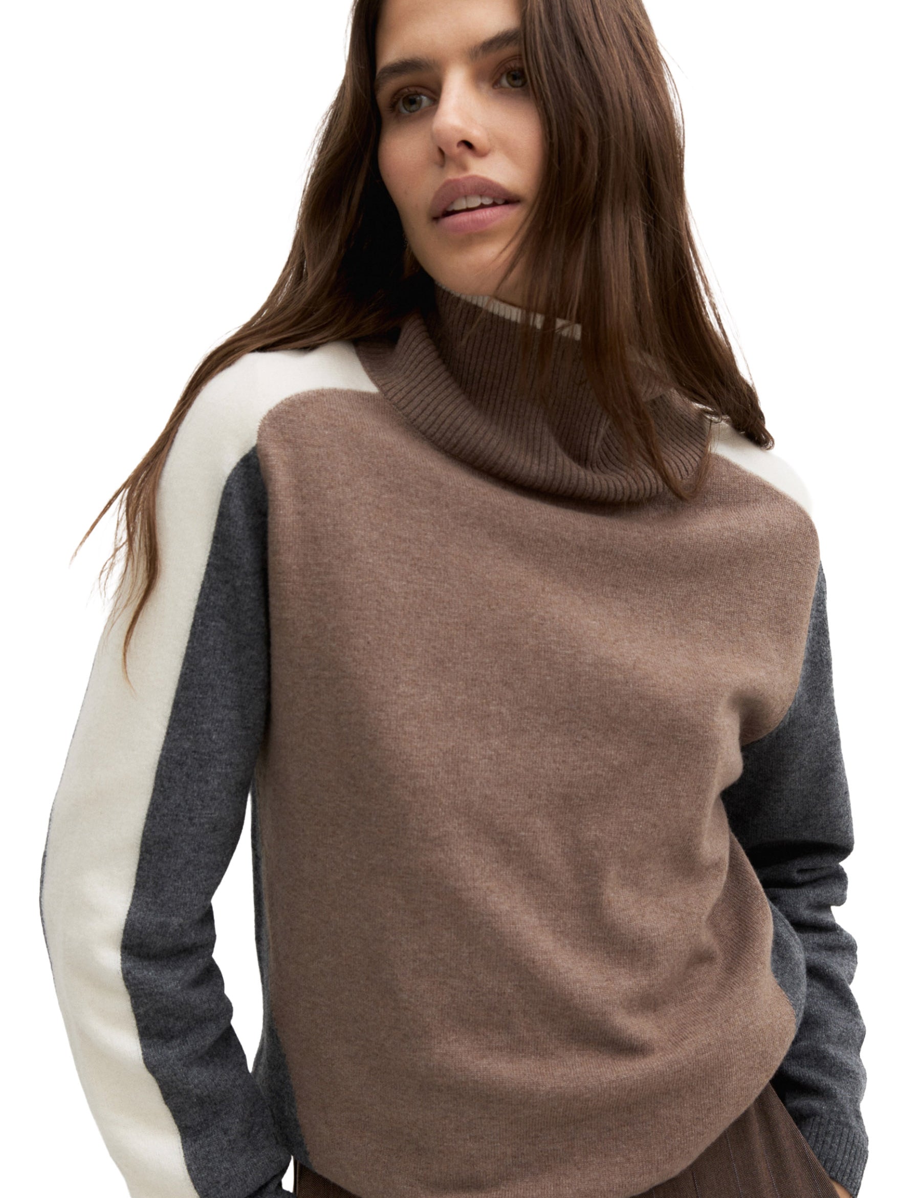 Maglia a collo alto Marrone Emme