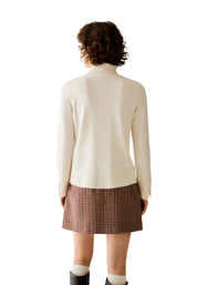 Maglia a collo alto Bianco Pennyblack