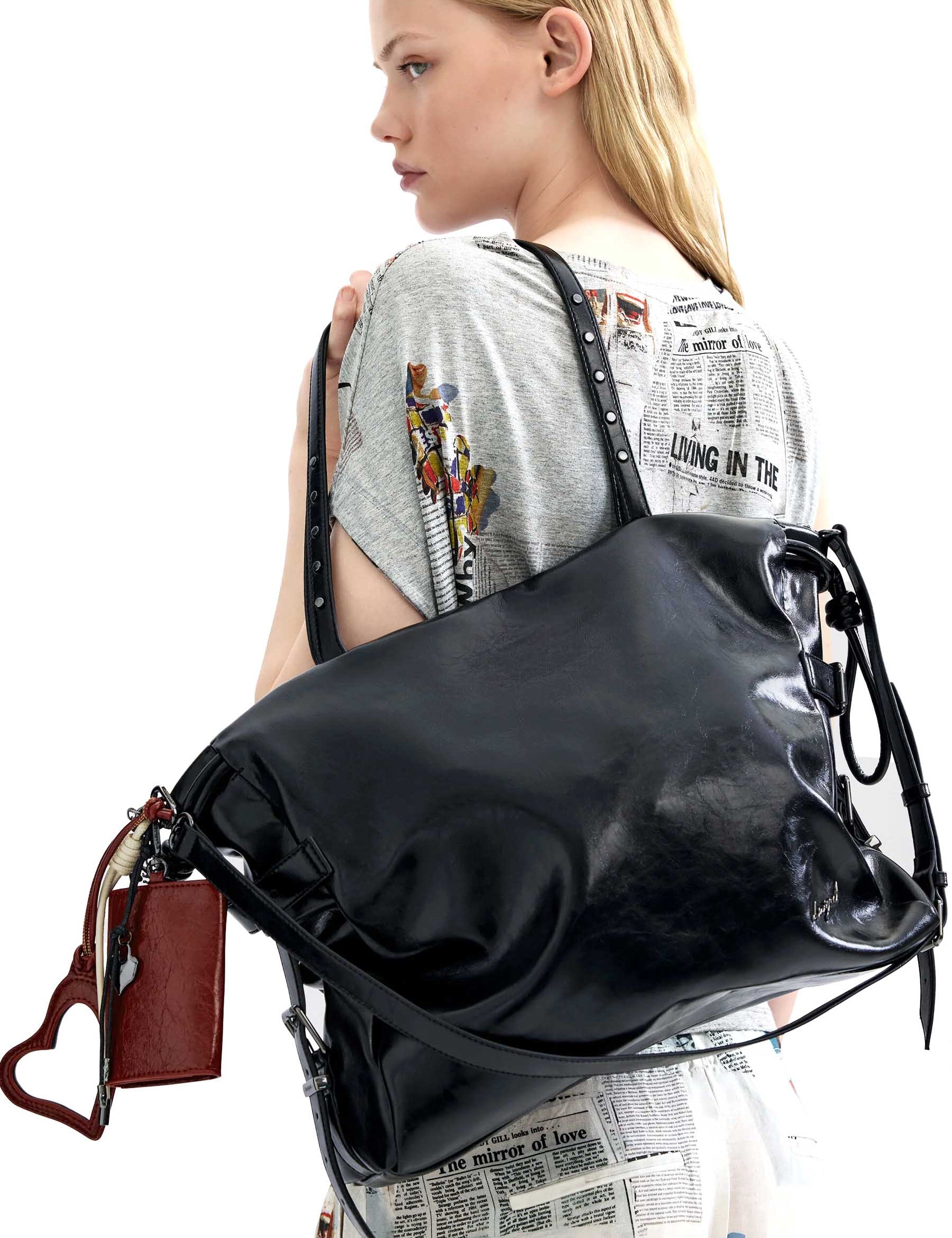Borse a spalla Nero Desigual