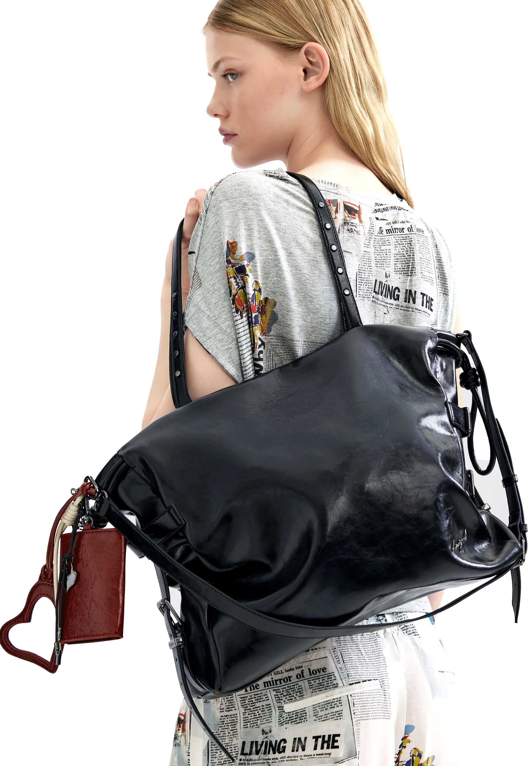 Borse a spalla Nero Desigual