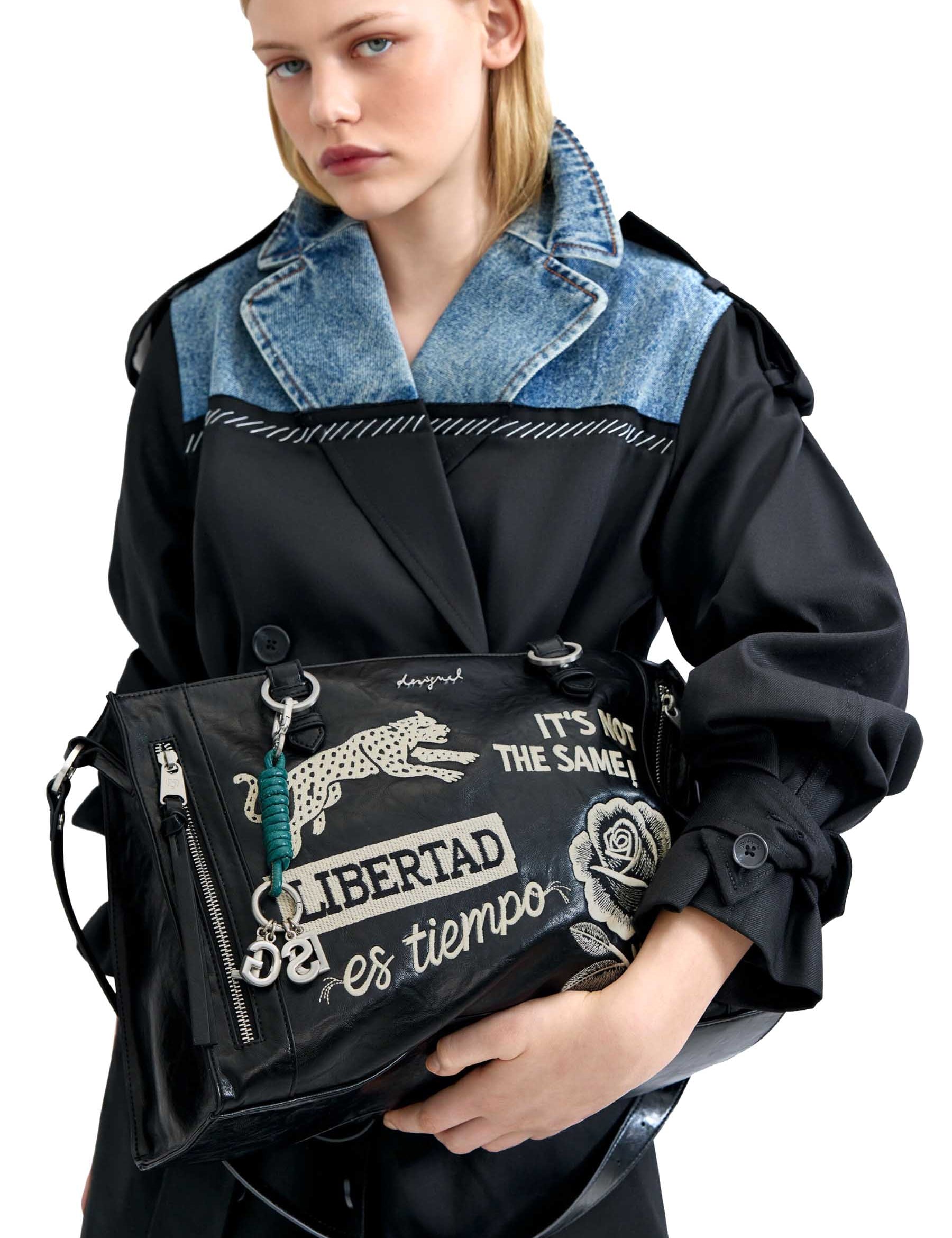 Borse a spalla Nero Desigual