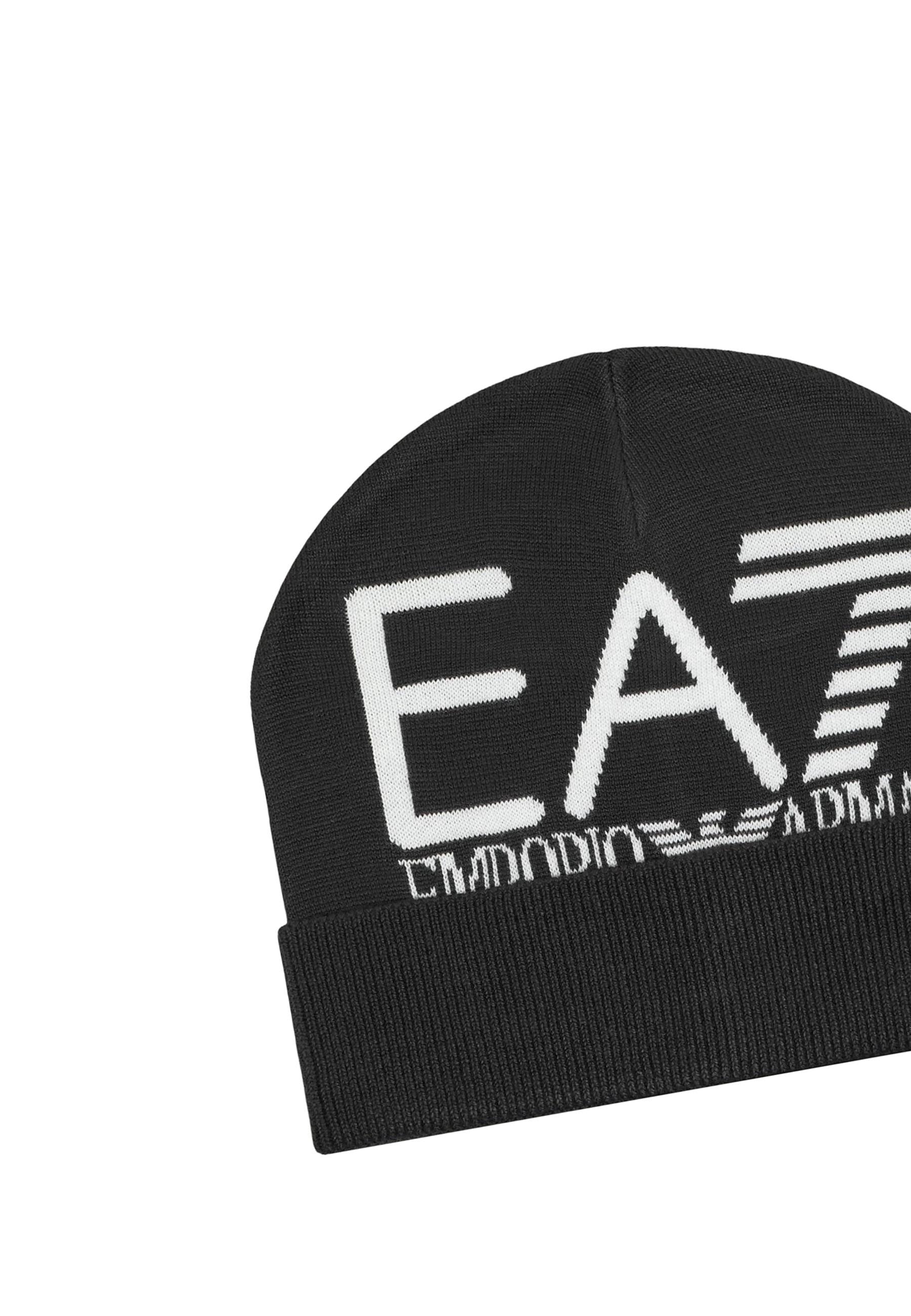 Cappelli Nero Bianco Ea7 Emporio Armani