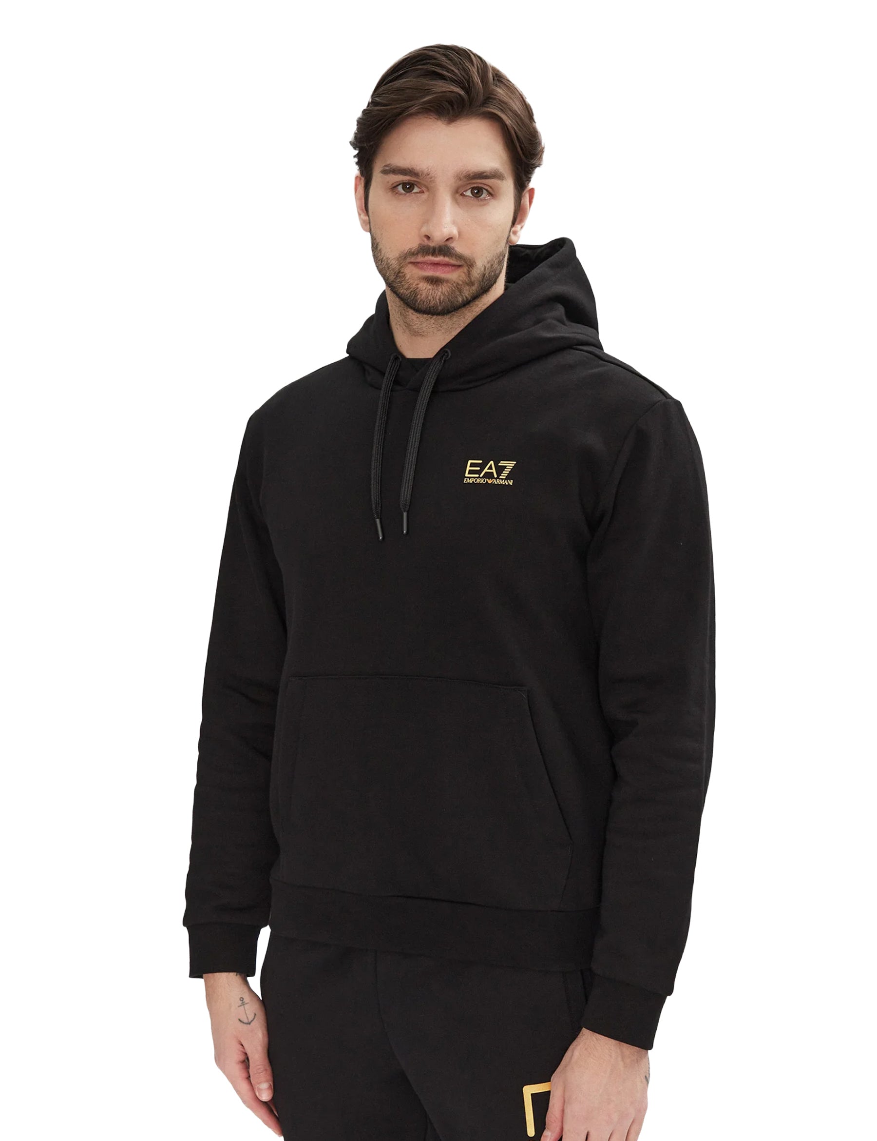 Felpe Nero Oro Ea7 Emporio Armani