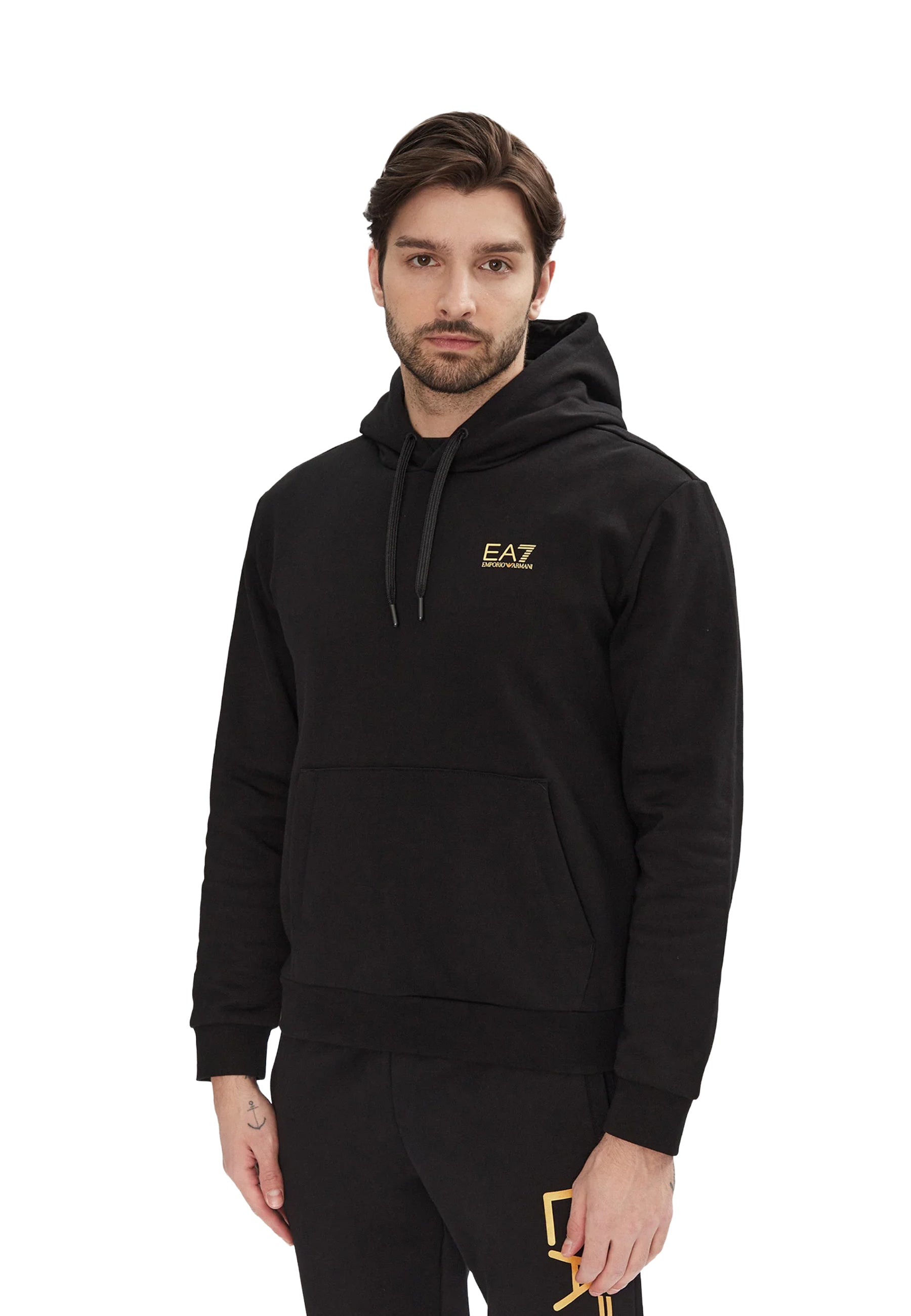 Felpe Nero Oro Ea7 Emporio Armani