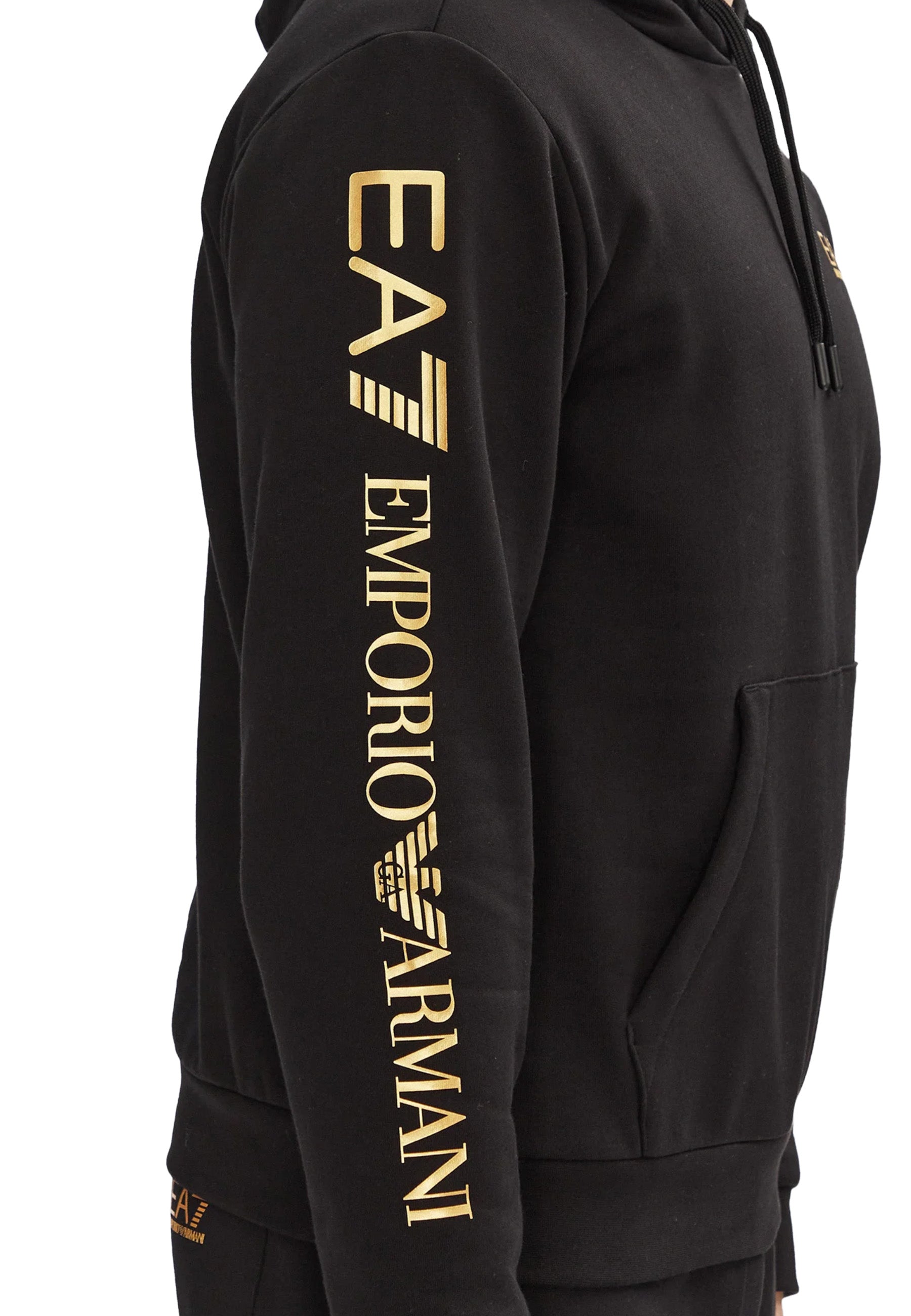 Felpe Nero Oro Ea7 Emporio Armani