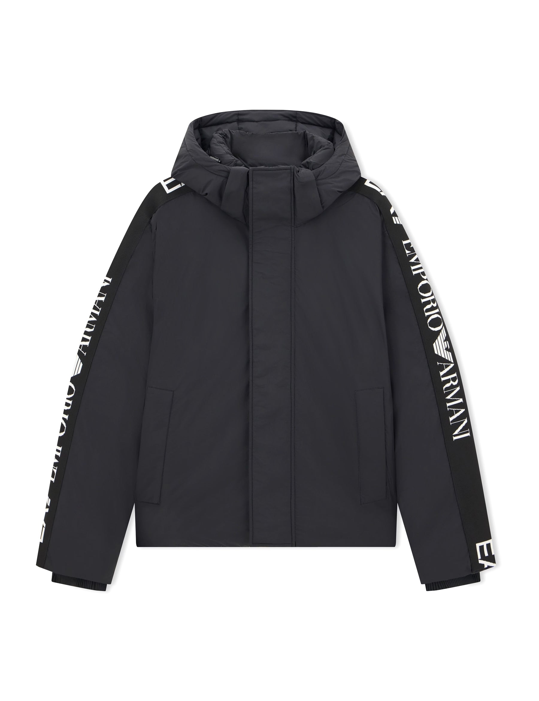 Piumini Nero Ea7 Emporio Armani