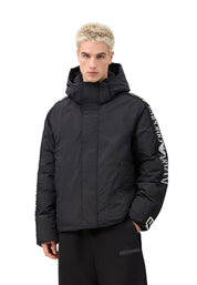 Piumini Nero Ea7 Emporio Armani