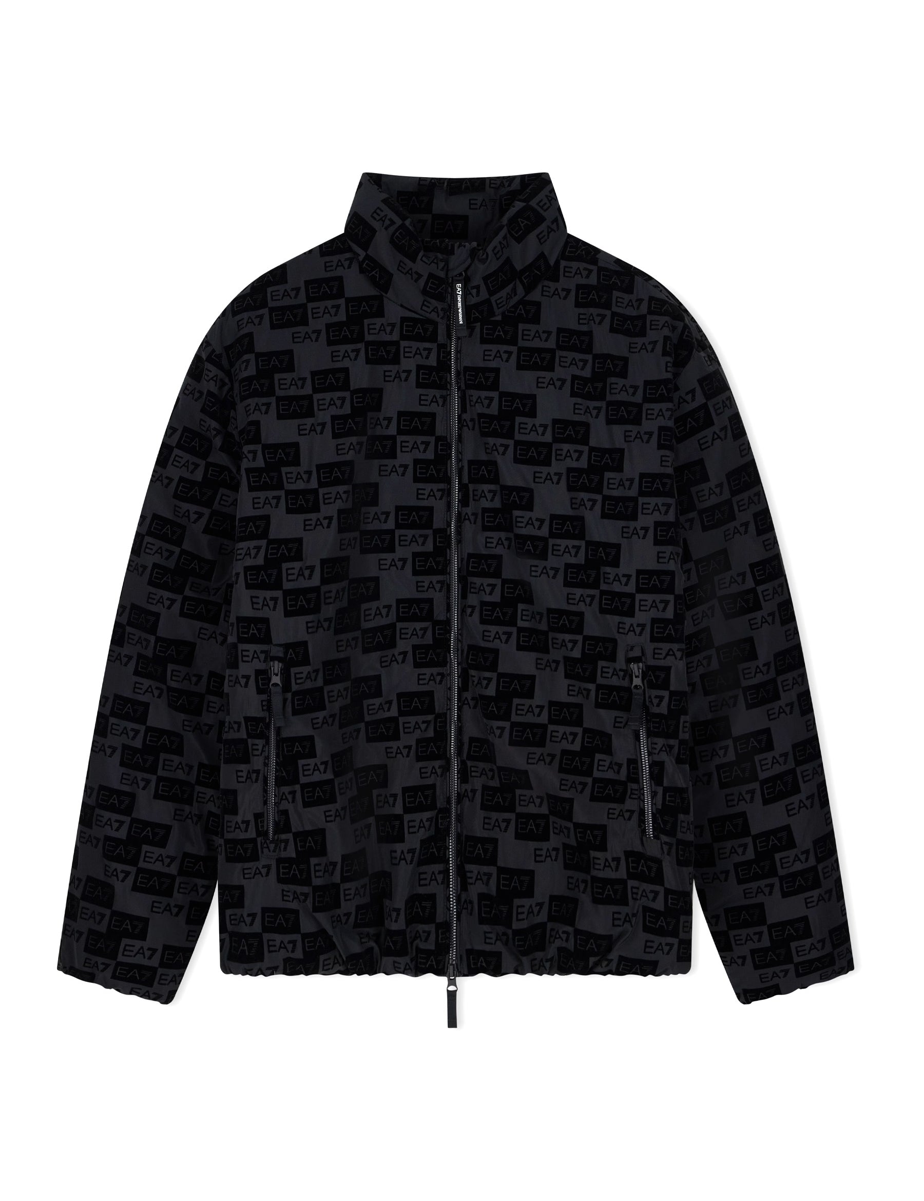 Piumini Nero Ea7 Emporio Armani