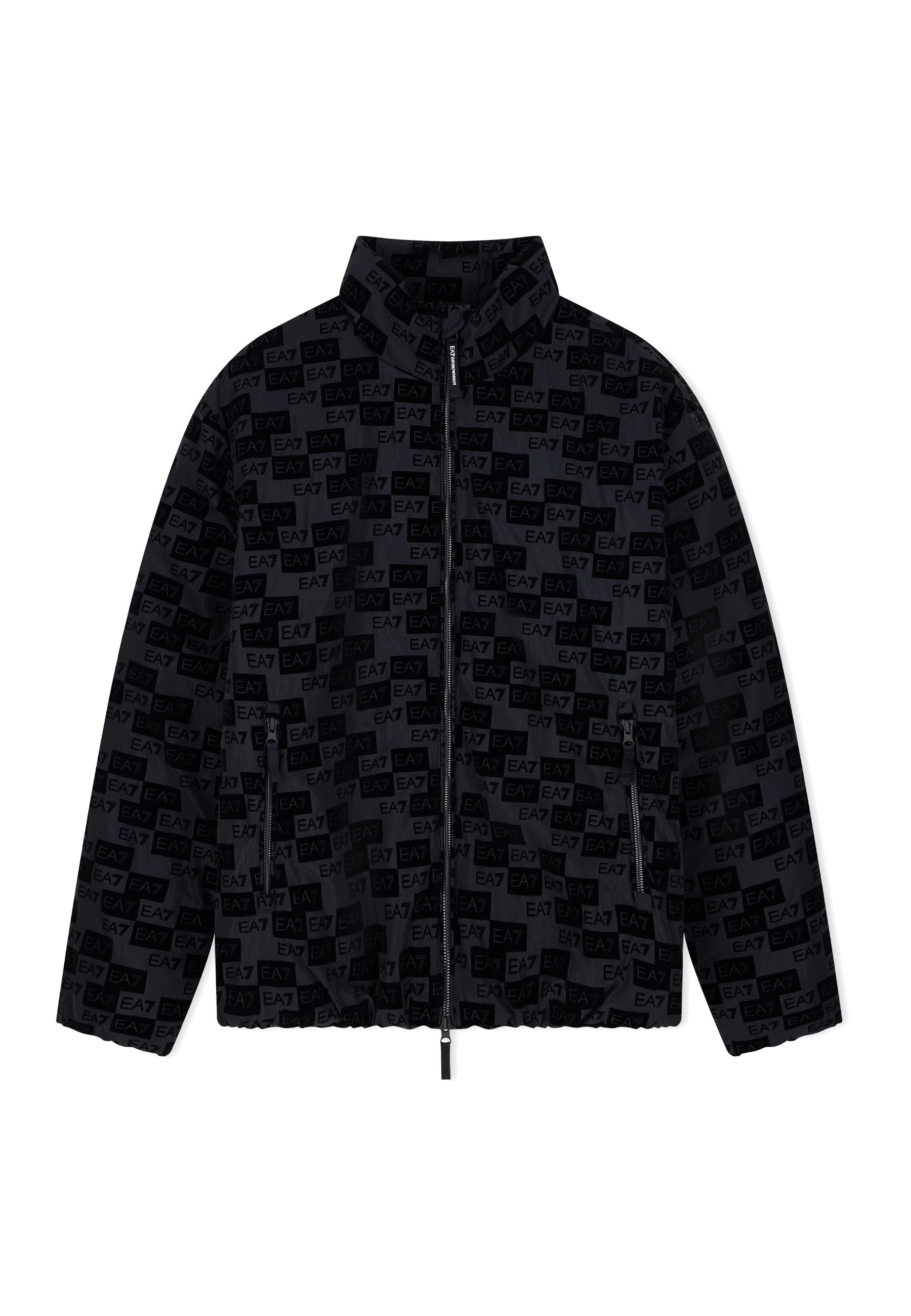 Piumini Nero Ea7 Emporio Armani