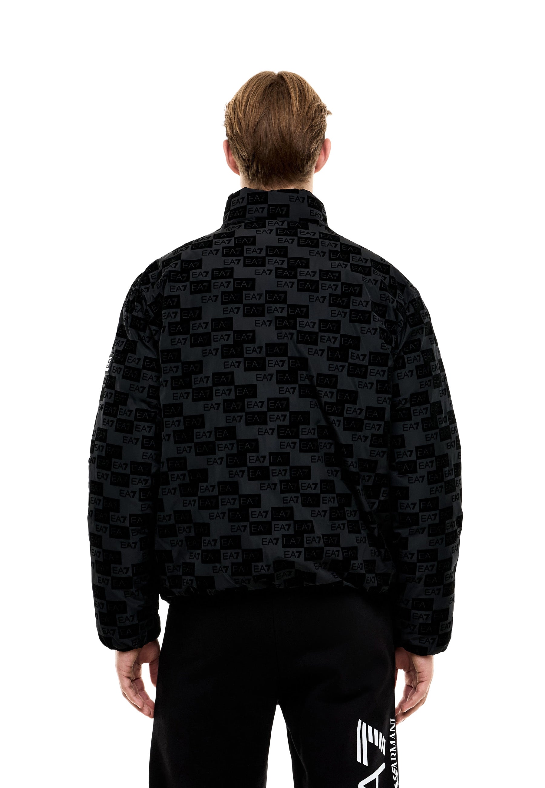 Piumini Nero Ea7 Emporio Armani