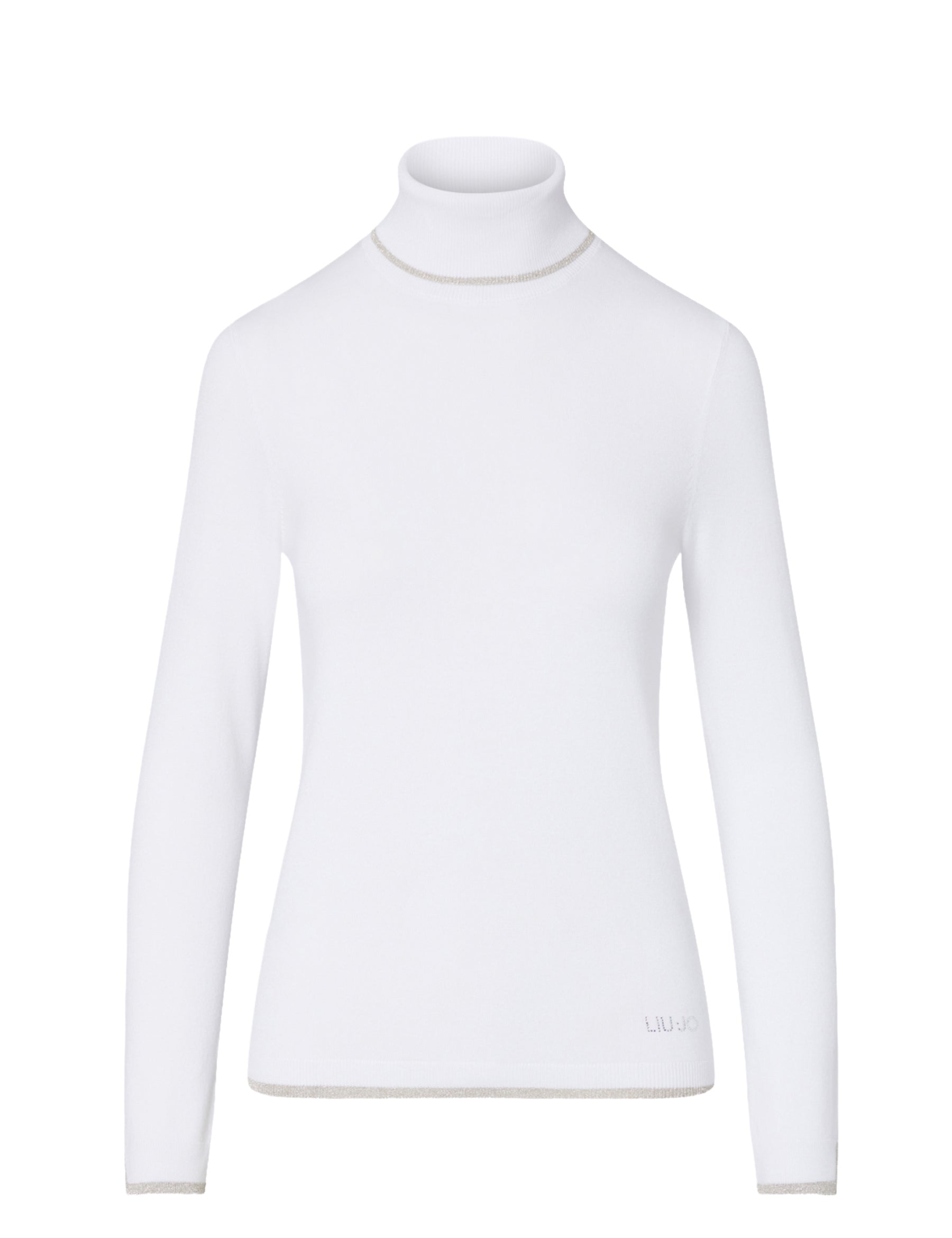 Maglia a collo alto Bianco Liu-jo