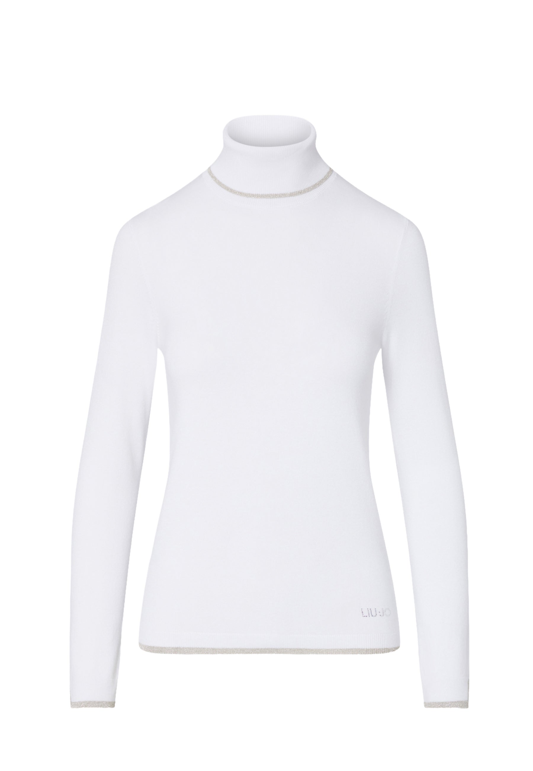 Maglia a collo alto Bianco Liu-jo