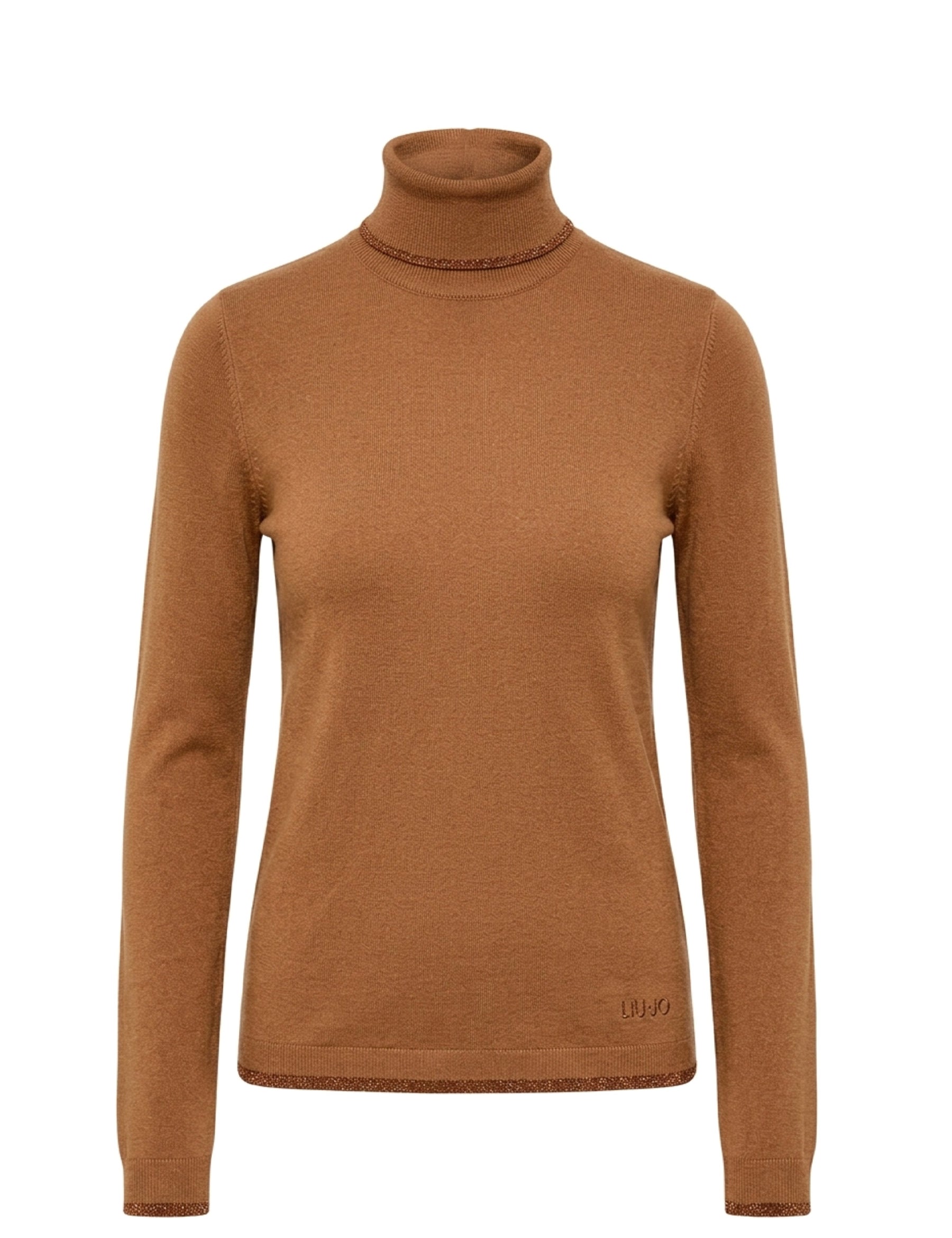 Maglia a collo alto Beige Liu-jo