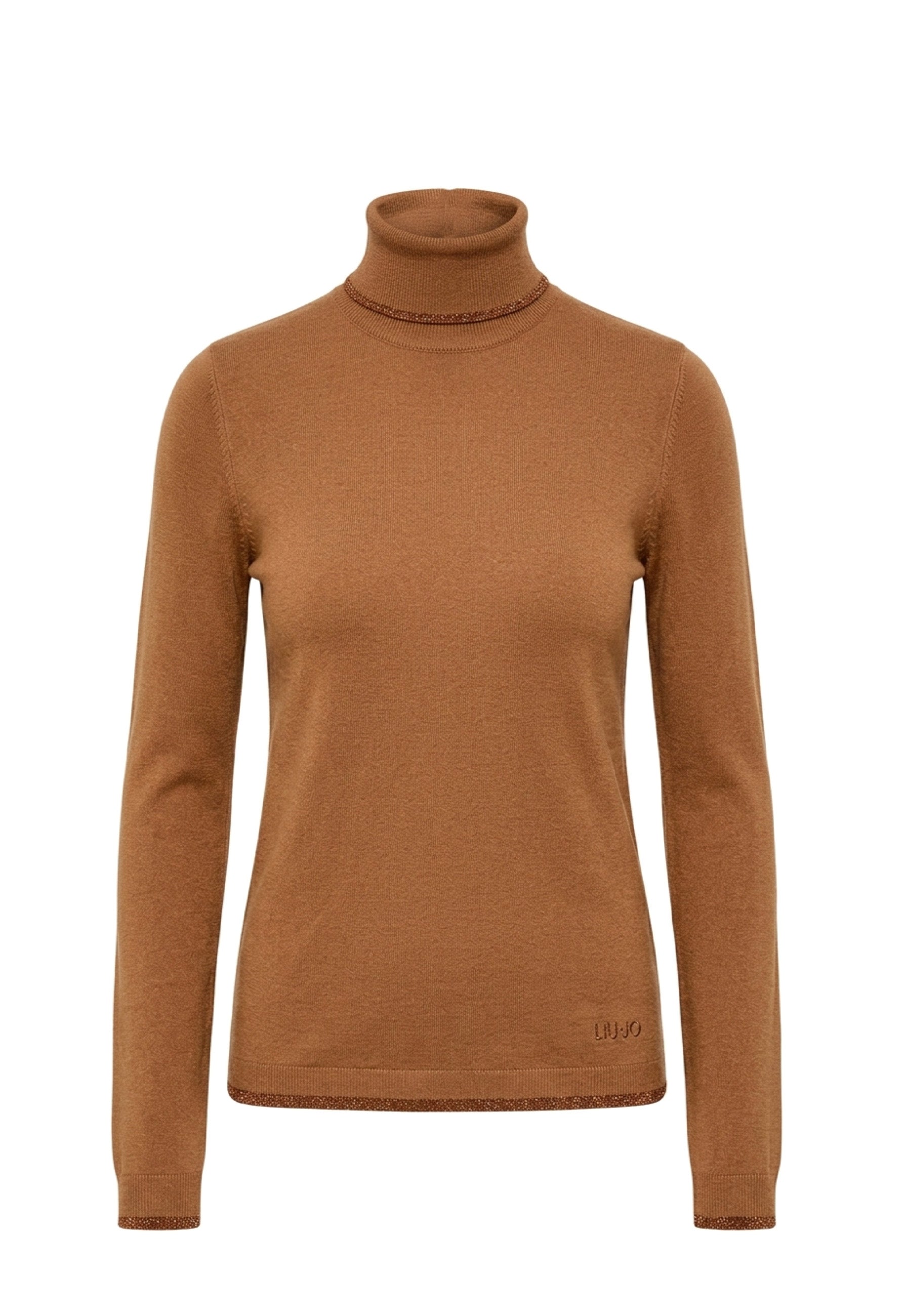 Maglia a collo alto Beige Liu-jo