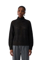 Maglia a collo alto Nero Liu-jo