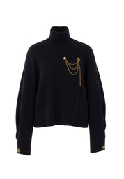 Maglia a collo alto Nero Liu-jo