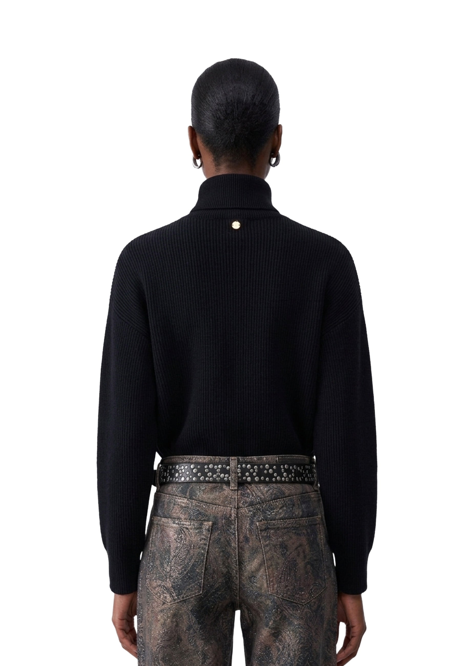 Maglia a collo alto Nero Liu-jo