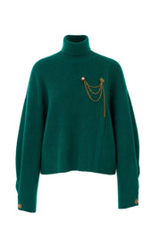 Maglia a collo alto Verde Liu-jo