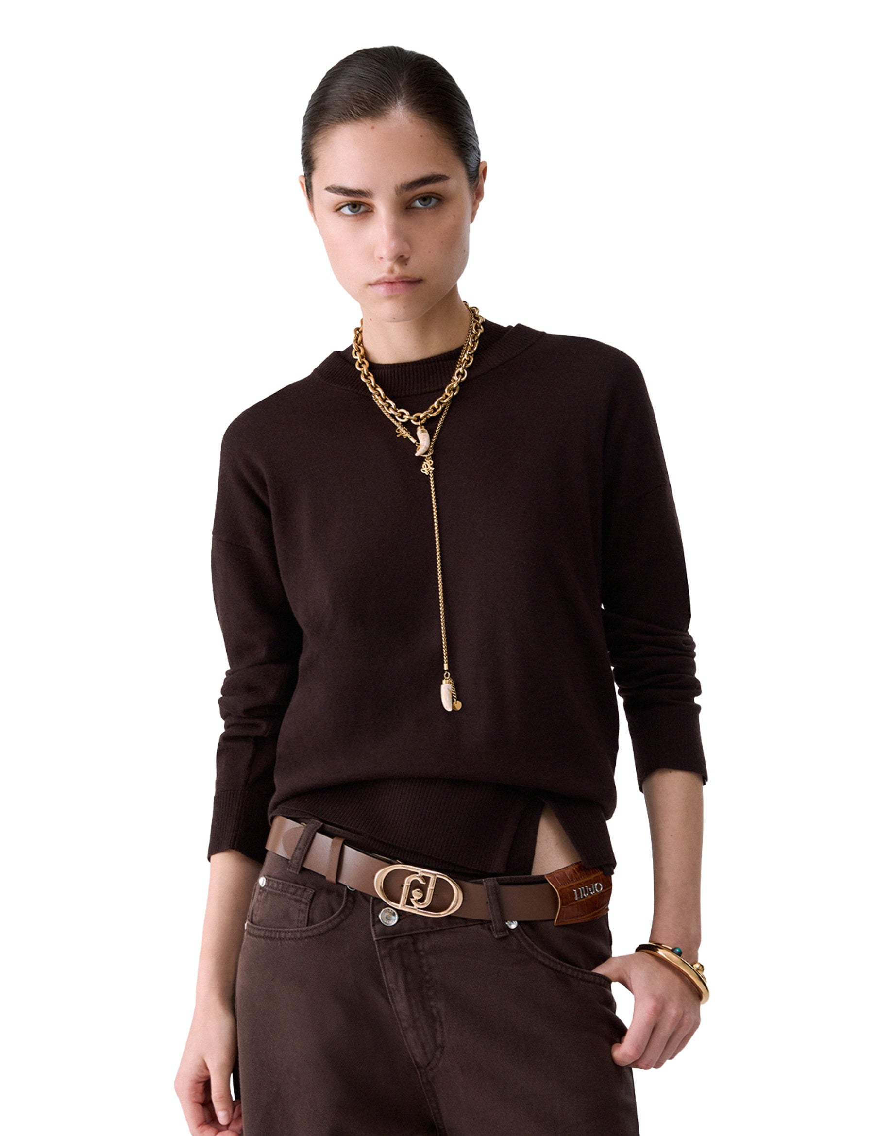 Maglioncini Marrone Liu-jo
