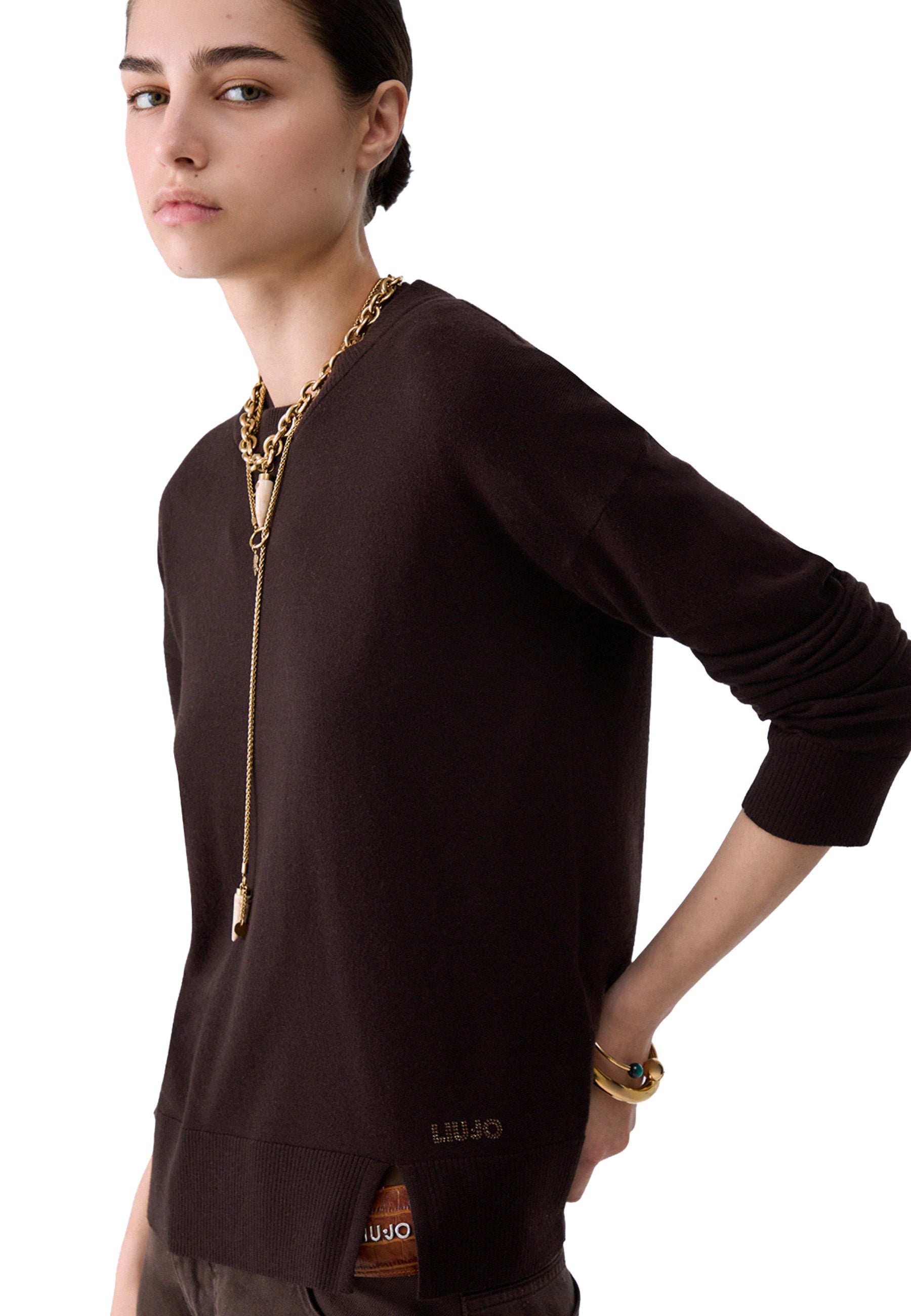 Maglioncini Marrone Liu-jo