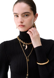 Maglia a collo alto Nero Liu-jo