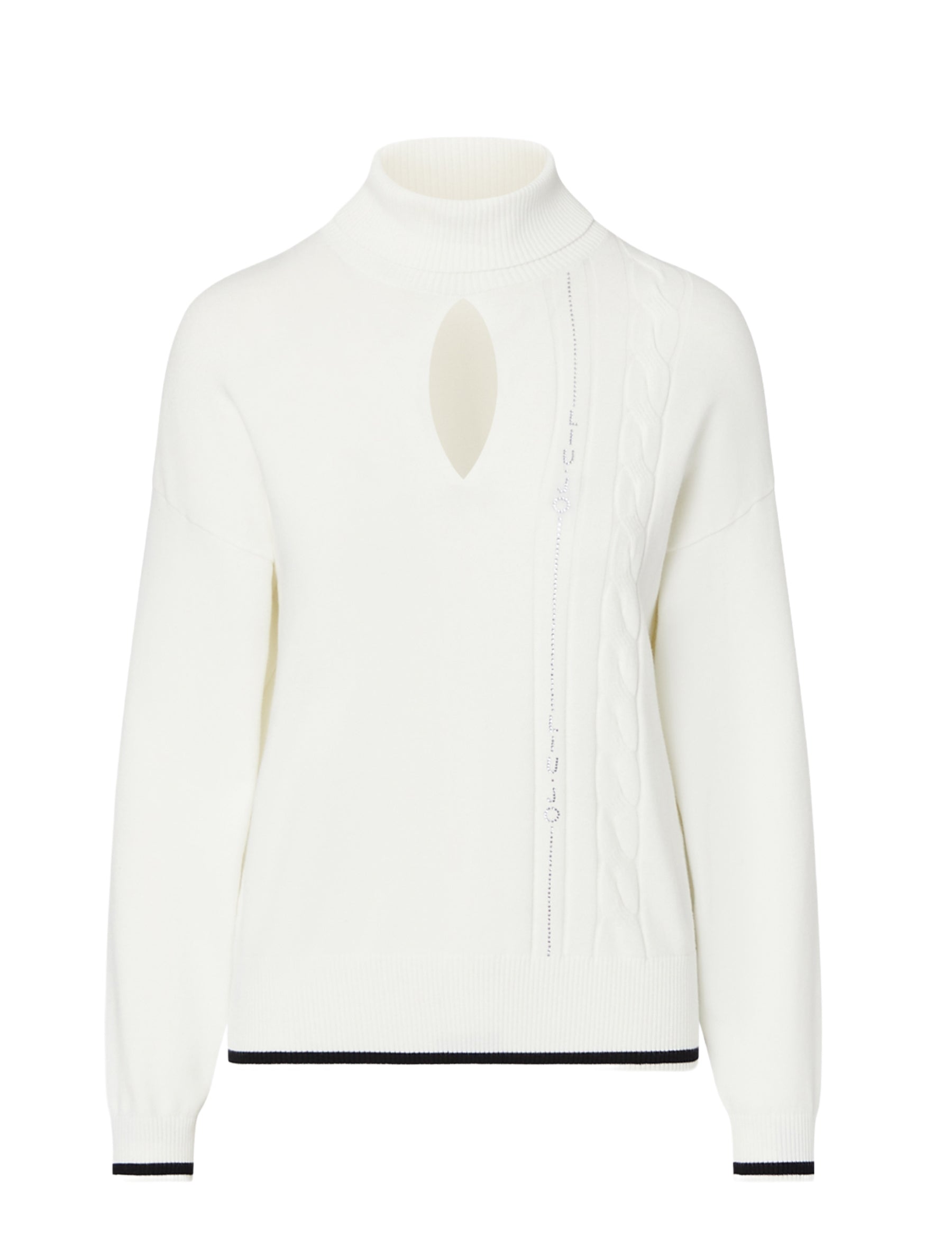 Maglia a collo alto Bianco Liu-jo