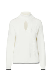 Maglia a collo alto Bianco Liu-jo