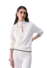 Maglia a collo alto Bianco Liu-jo