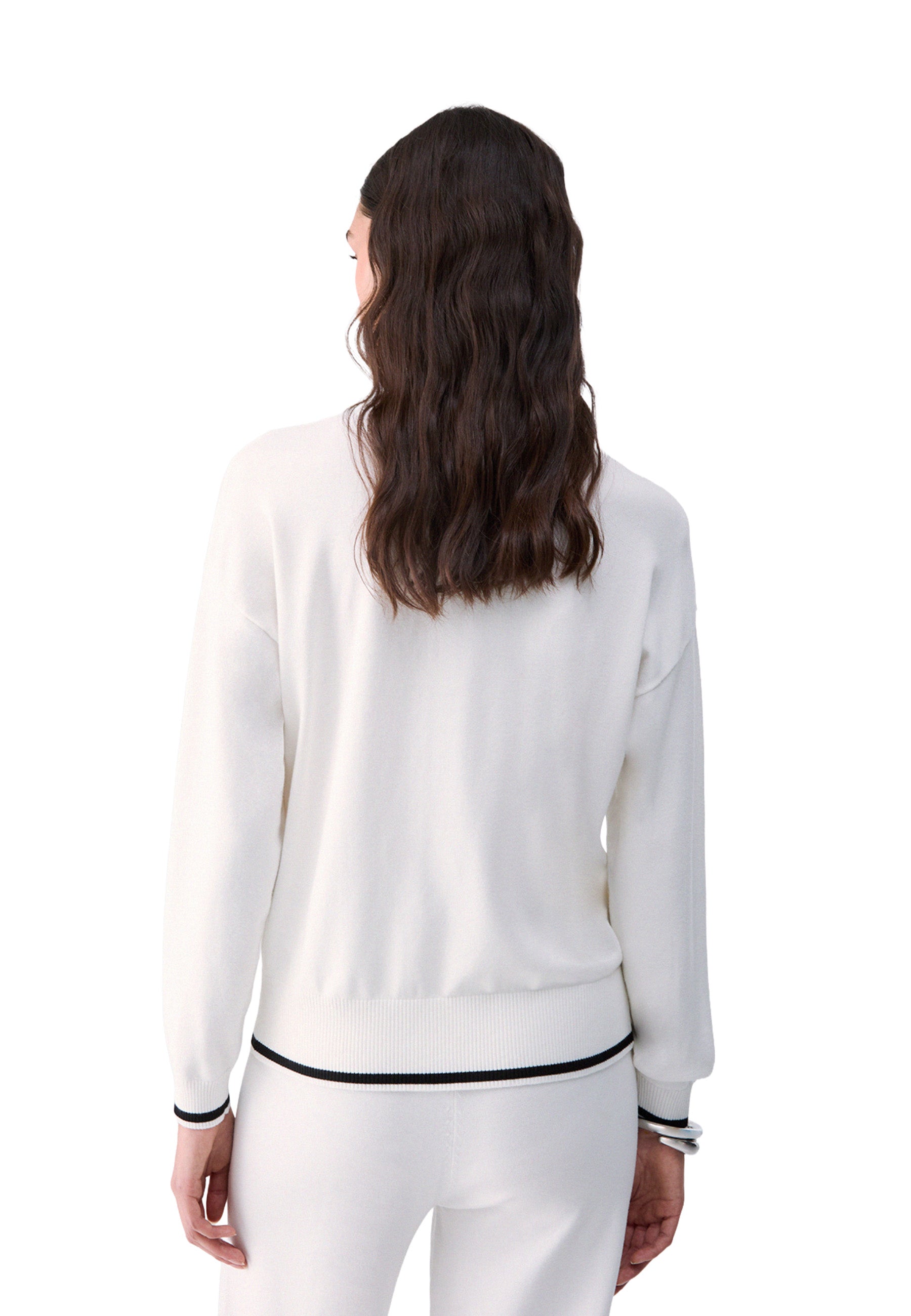 Maglia a collo alto Bianco Liu-jo