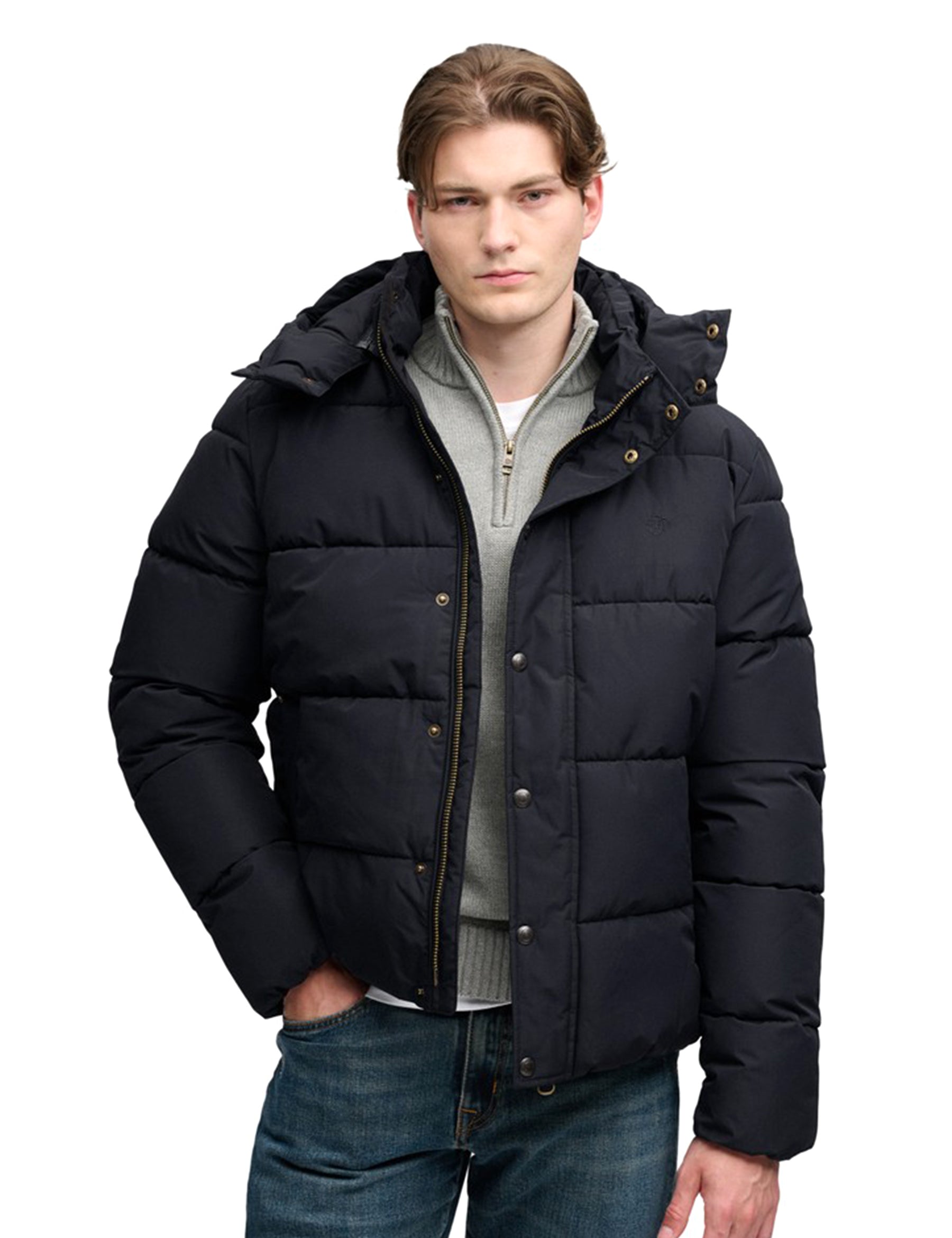 Piumini Nero Superdry