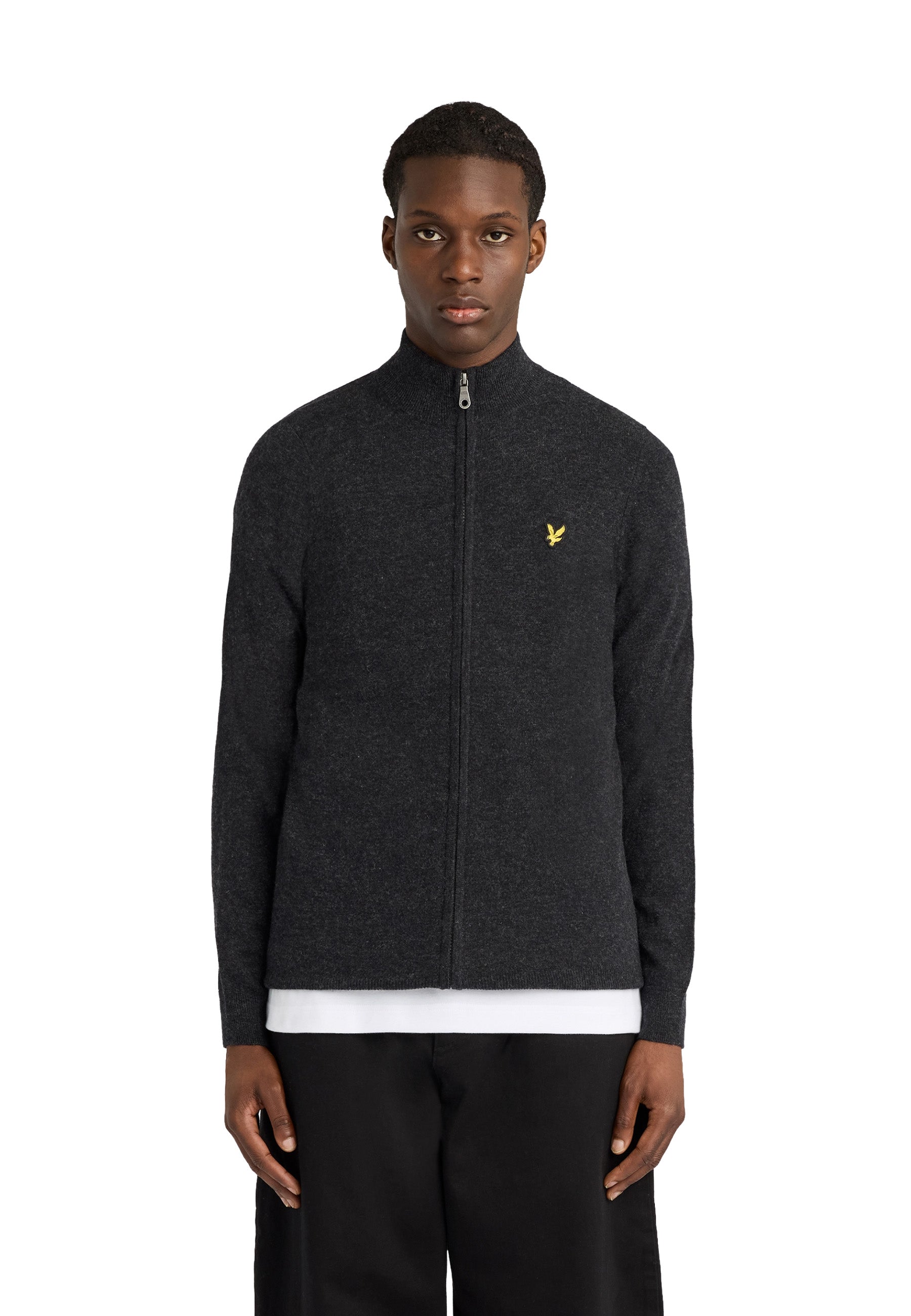 Cardigan Nero Lyle & Scott