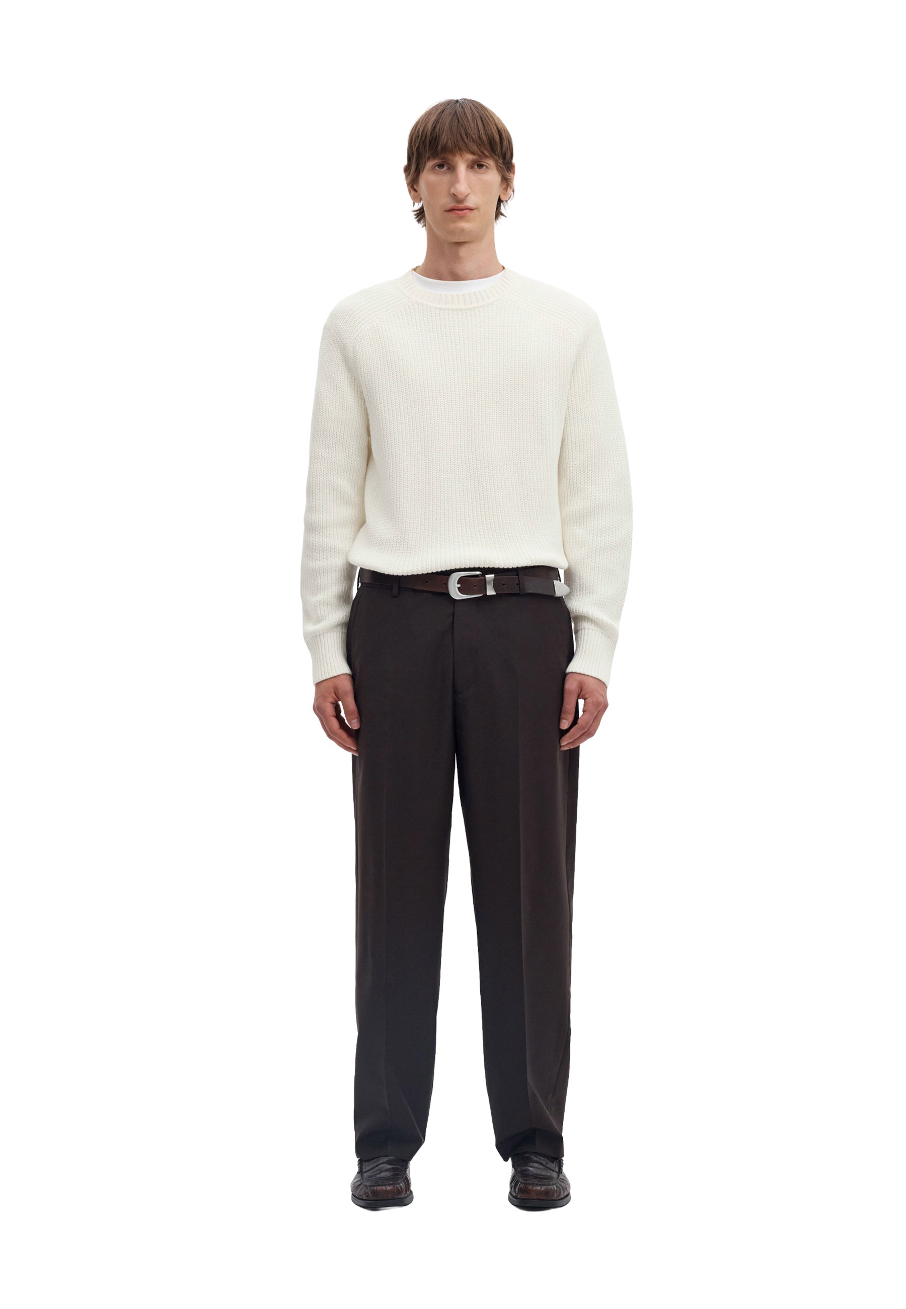 Maglioncini Bianco Selected Homme Black