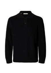 Polo Nero Selected Homme Black