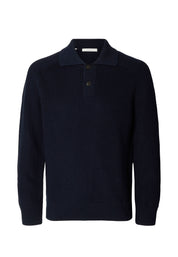 Polo Blu Selected Homme Black
