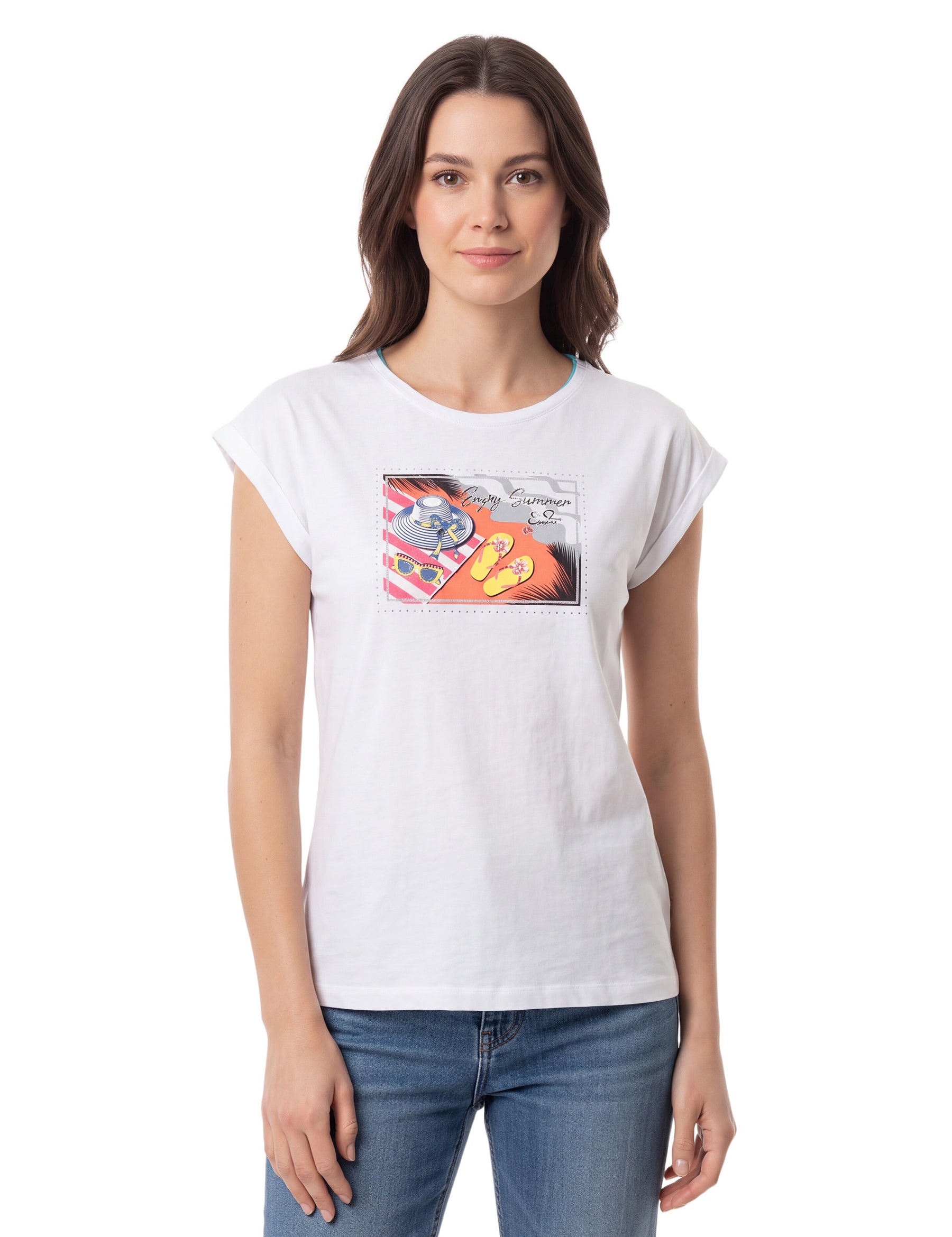 T-shirt Bianco Yes-zee