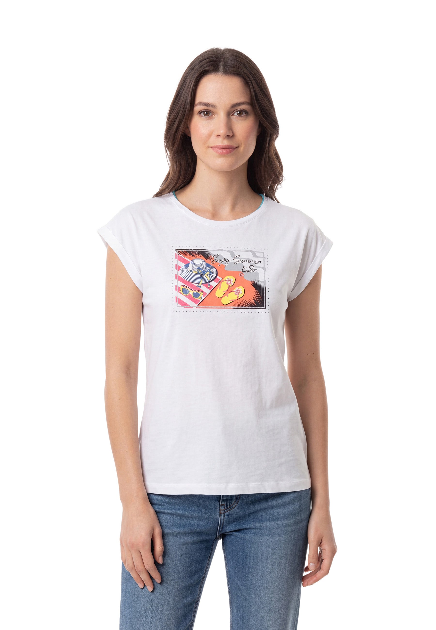 T-shirt Bianco Yes-zee