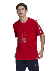 T-shirt Rosso Adidas Originals