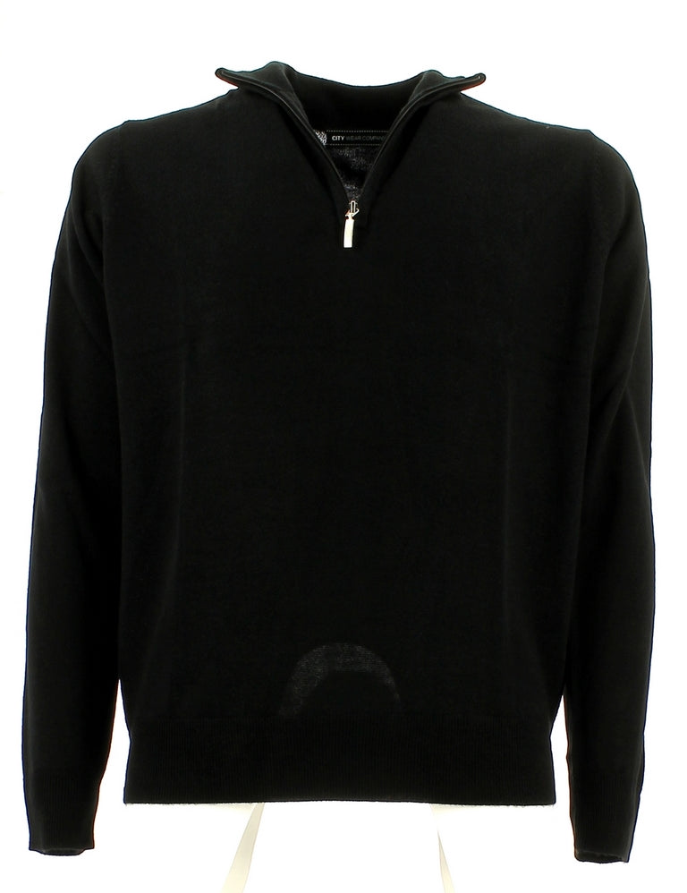 Maglie a collo alto Nero City Wear