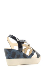 Sandali zeppa Blu Susimoda