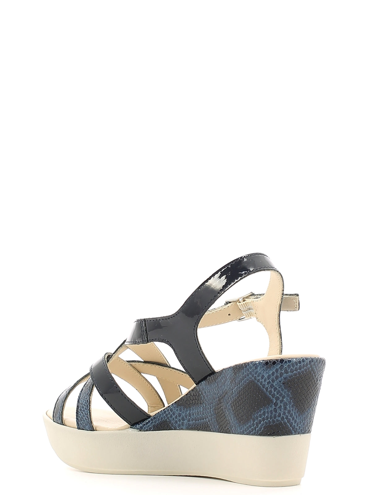 Sandali zeppa Blu Susimoda