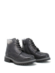 Stivaletti Grigio Nero Giardini Junior
