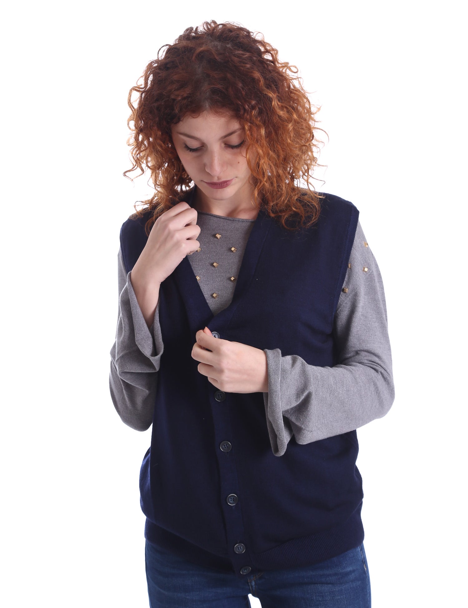 Gilet Blu Wool&co