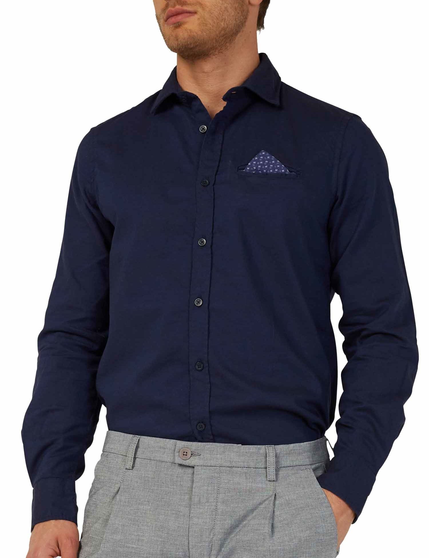 Camicie Blu Gas